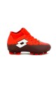ZAPATO DE FUTBOL CANCHA LOTTO NIÑO MODELO PERUGIA Rojo