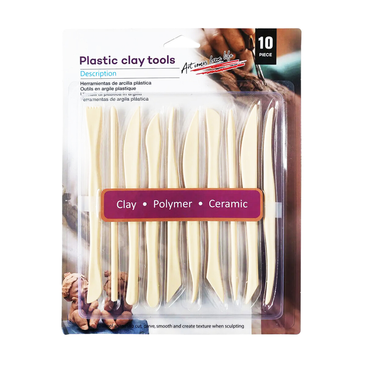 Estecas Plasticas para ceramica 10 pcs 