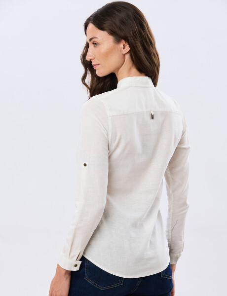 CAMISA DE LINO Blanco