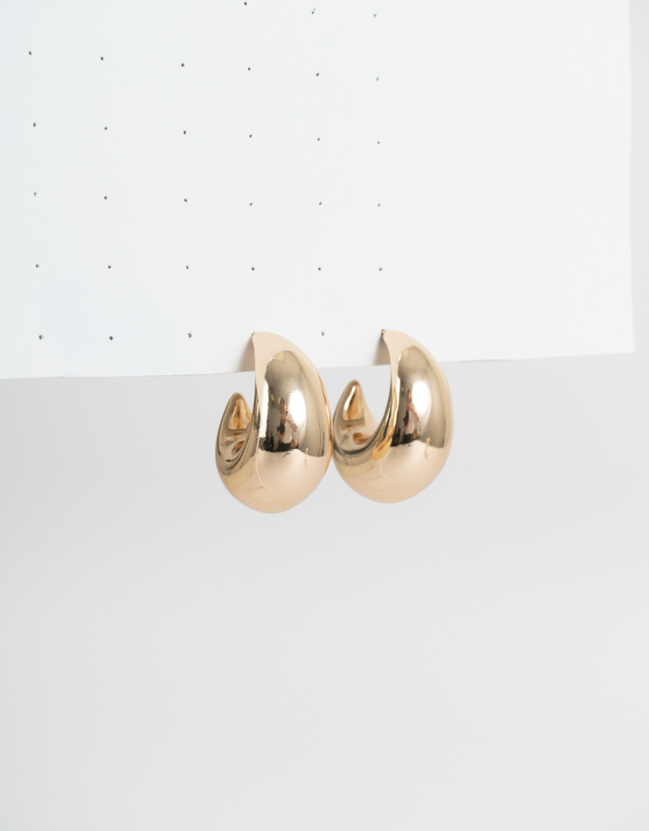 Aros Argolla De Metal Chunky 