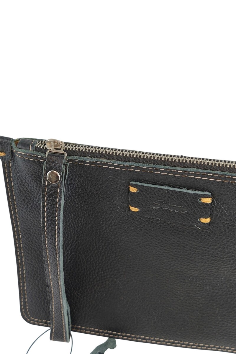 Sobre de cuero Negro