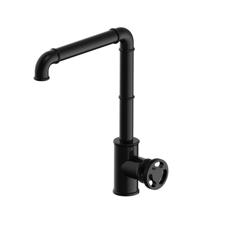 MONOCOMANDO ALTO INDUSTRIAL NEGRO MATE 000