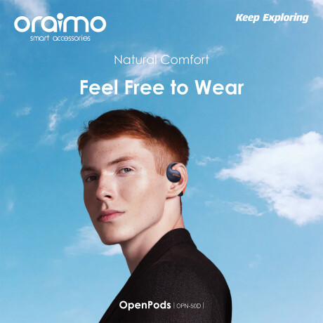 Oraimo - Auriculares Deportivos Inalámbricos Openpods OPN-50D - IPX5. Bluetooth. Acústica de Alta Ca 001