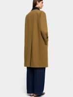 Trench De Algodón Cuello En Contraste camel