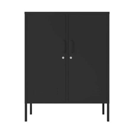 APARADOR BAJO 2P METAL NEGRO OLIVIA