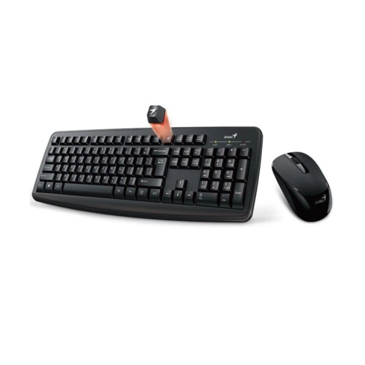 TECLADO + MOUSE INALÁMBRICO "GENIUS" KM-8100 Sin color
