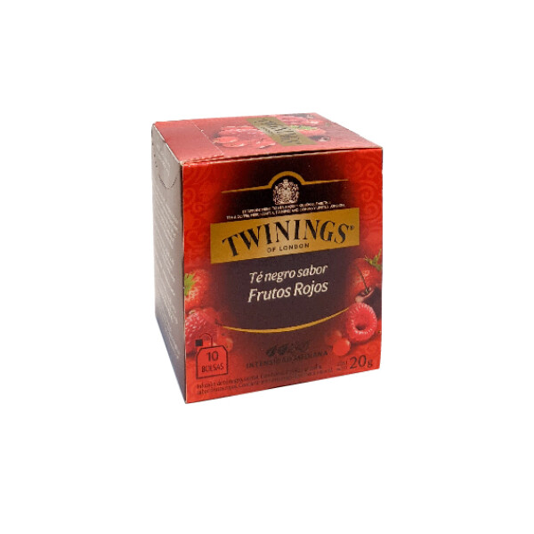 TE TWININGS NEGRO FRUTOS ROJOS x 10 sob Unica
