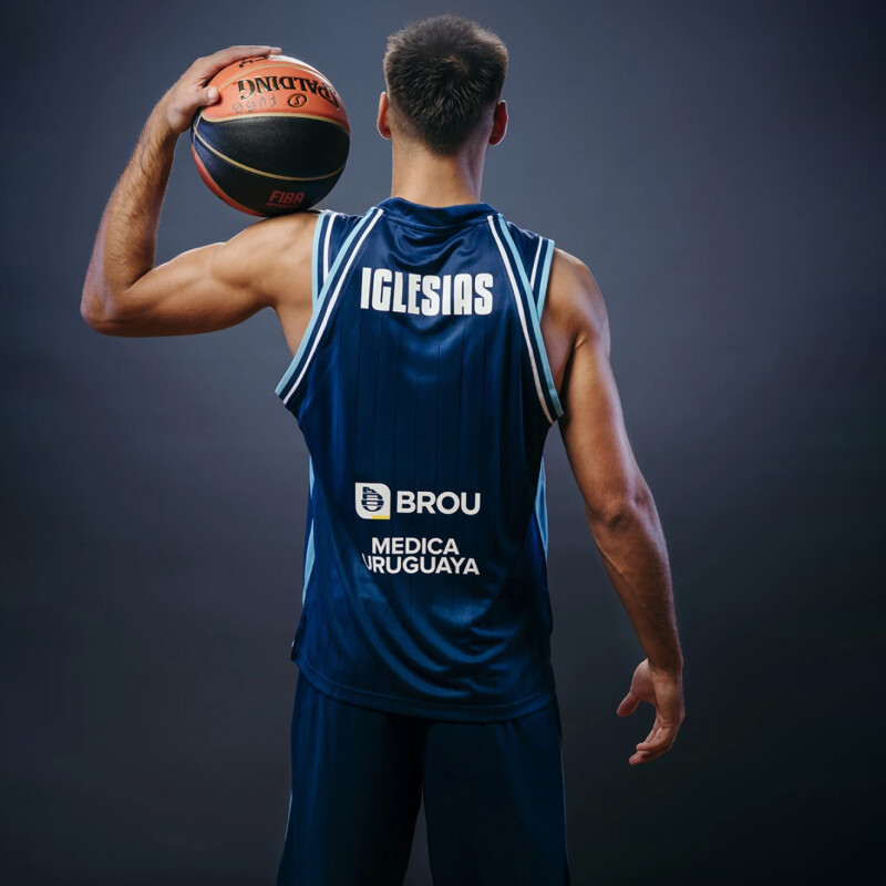Camiseta de Hombre Umbro Basket Uruguay Alternativo Azul - Marino