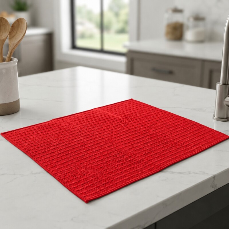 Escurre mat de microfibra 38x50 cm ROJO