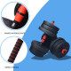 Set Mancuerna Bosco Ajustable + Barra 20 Kg Total Negro