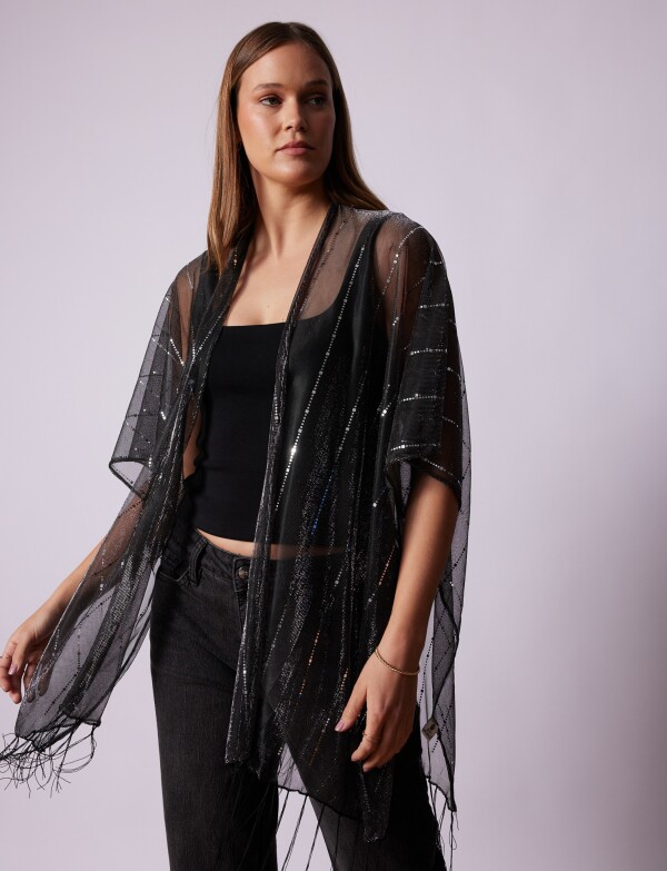 Kimono Night GRIS OSCURO