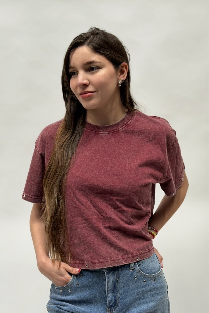 Remera Acid bordó Remera Acid bordó