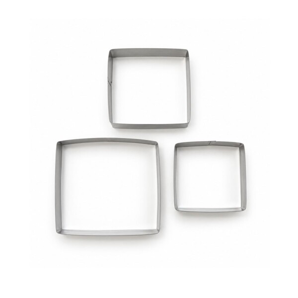 Set de 3 molde de galleta cuadrado Set de 3 molde de galleta cuadrado