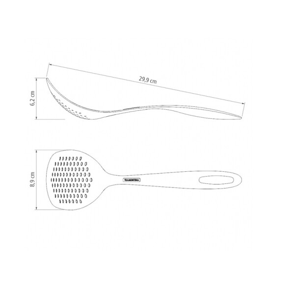 Espumadera negra de nylon ""ABILITY"" TR8036