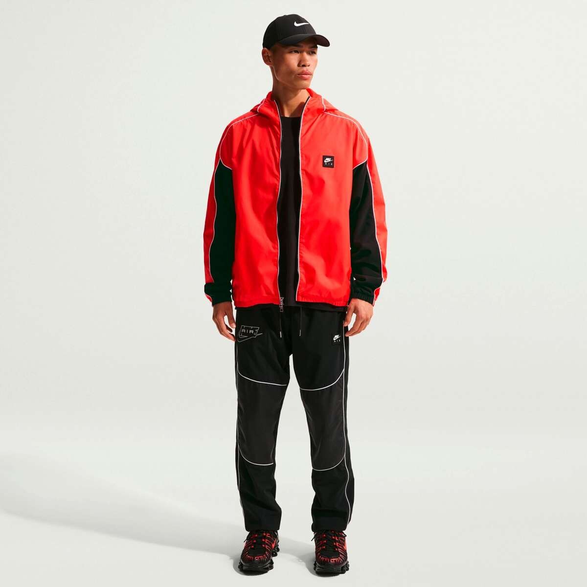 Abrigo Nike Air Hybrid de Hombre - Rojo 