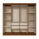 Ropero Placard 8 Puertas 4 cajones Dormitorio Beige