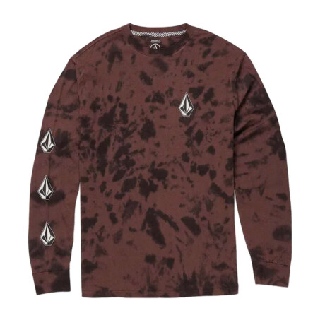 Remera Volcom ABG ICONIC STONE DYE LST Bordo