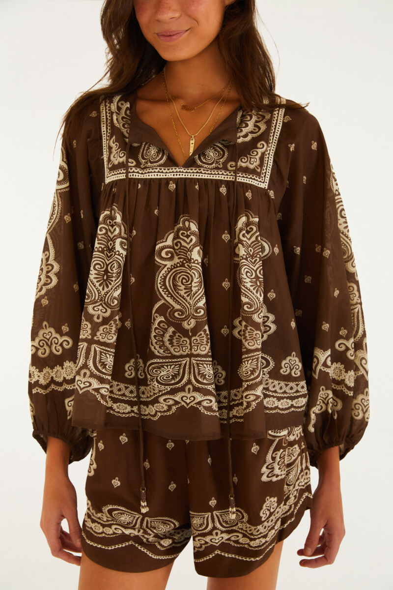 BLUSA Marron