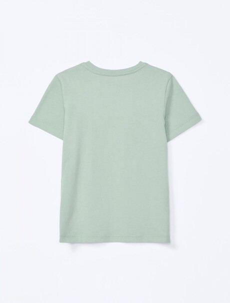 CAMISETA INFANTIL CON ESTAMPA VERDE