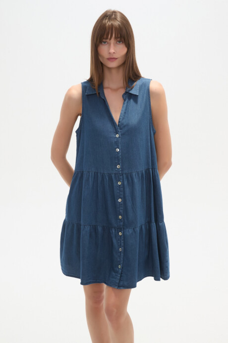 Vestido Epsun Azul Medio