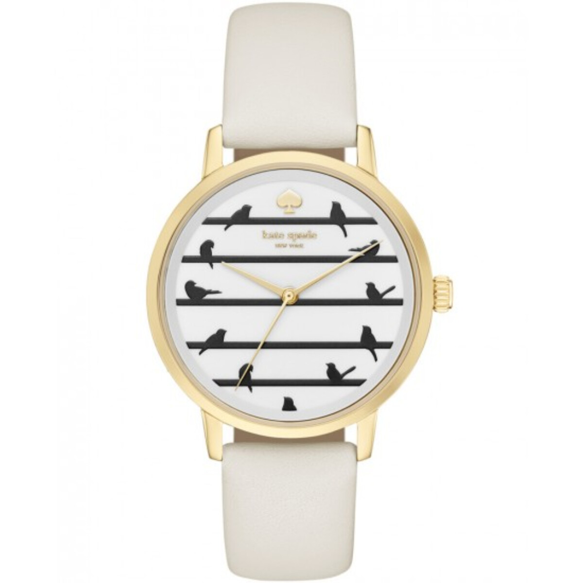 Reloj Kate Spade Fashion Cuero Blanco 
