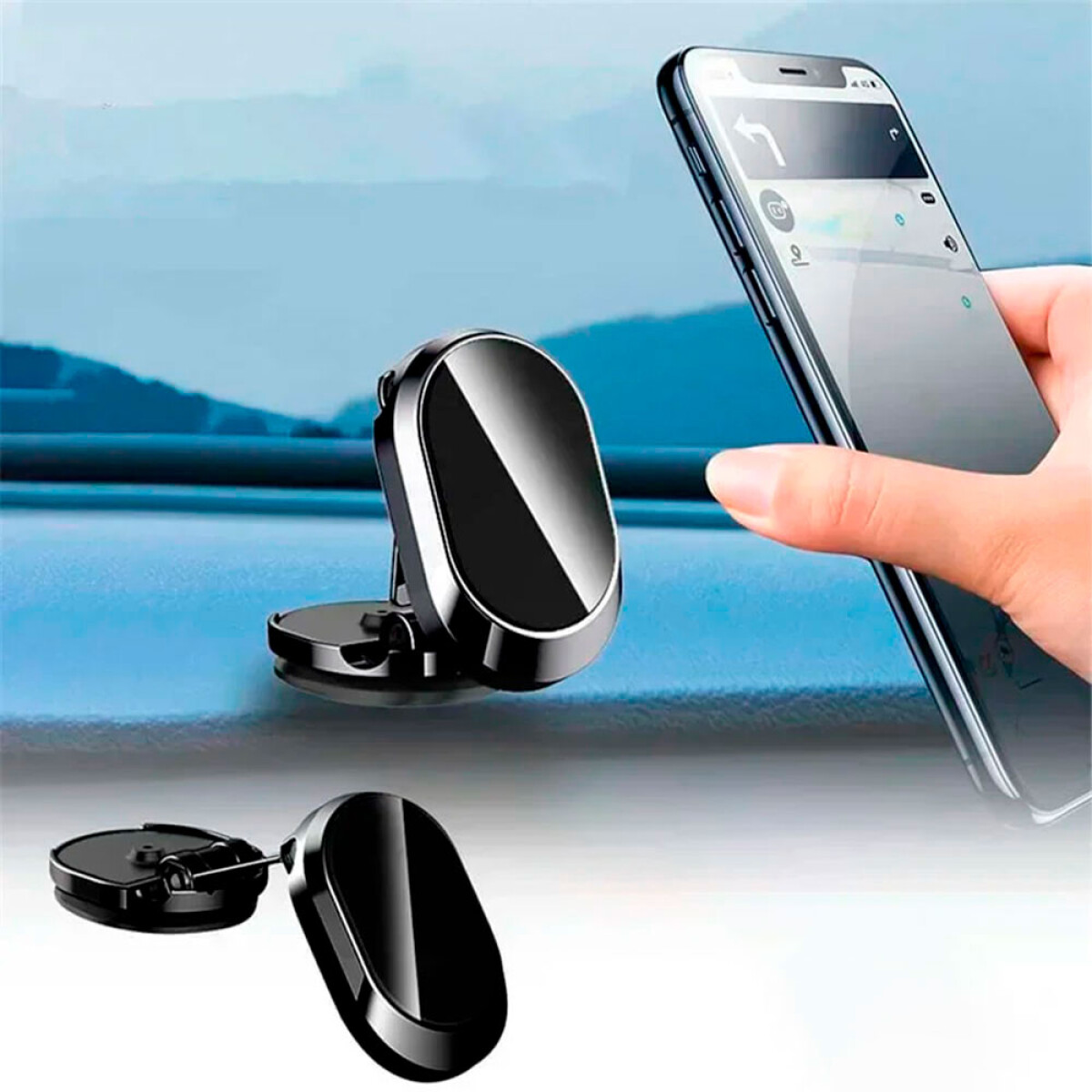 ACCESORIO INTERIOR - SOPORTE TELEFONO CELULAR MAGNETICO GRANDE - 