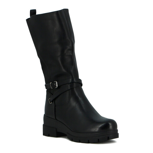 Botas Mujer Darkness Caña Media Negro