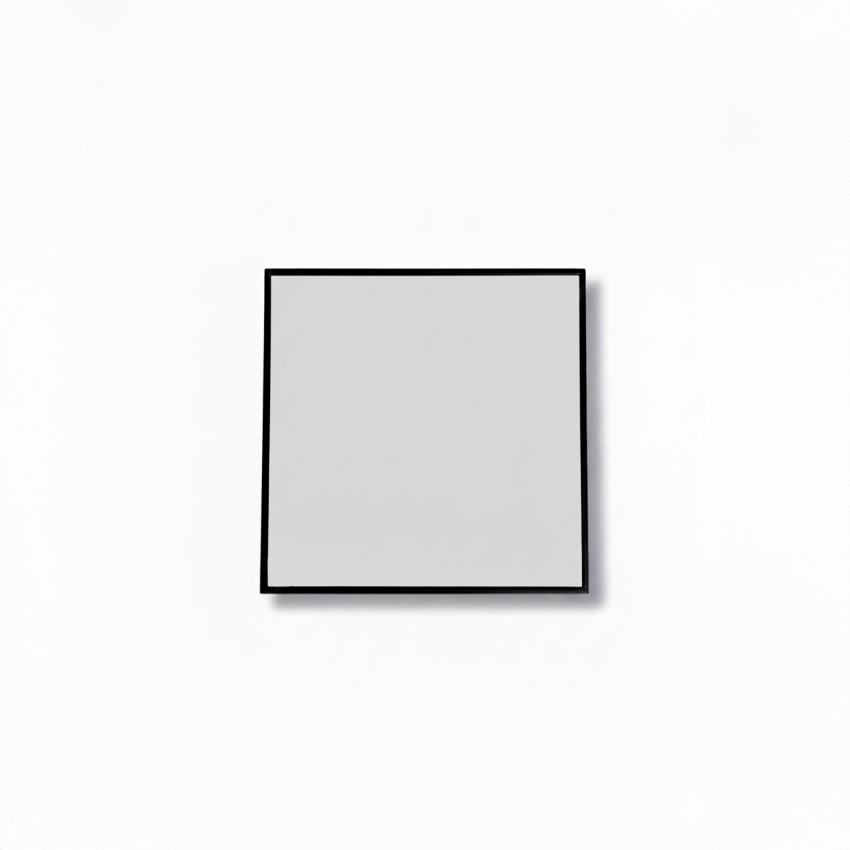 ESPEJO CUAD C/MARCO NEGRO 20X20CM 