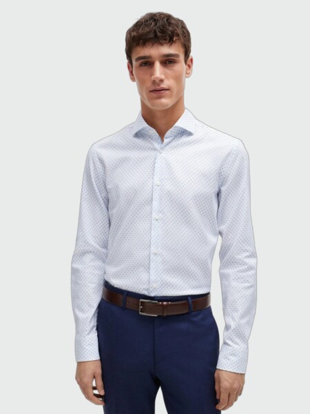 BOSS - Camisa en Algodón Blanco