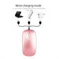 Mouse Inalámbrico Tipo Mac USB Recargable Rosado