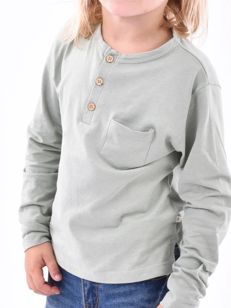 REMERA FELIPE VERDE GRISACEO