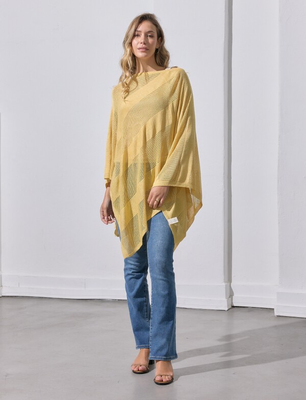 Poncho Lurex AMARILLO