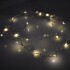 Guirnalda Guía Luces Led Hojas 5m Decoración Navidad Color Variante Plateado