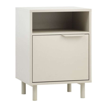 Mesa De Luz Skave 1 Puerta Beige