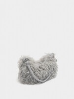 Bolso De Hombro Efecto Pelo crudo