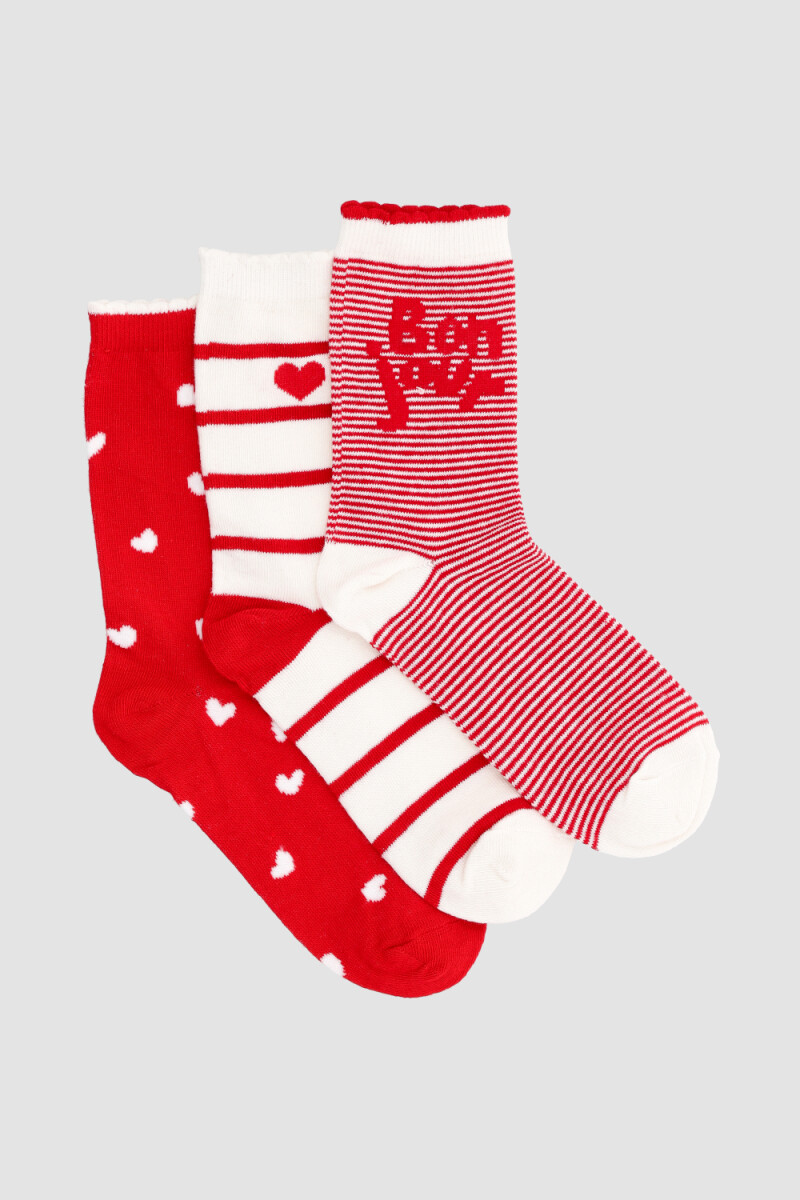 Pack x3 media infantiles con diseño Variante 40