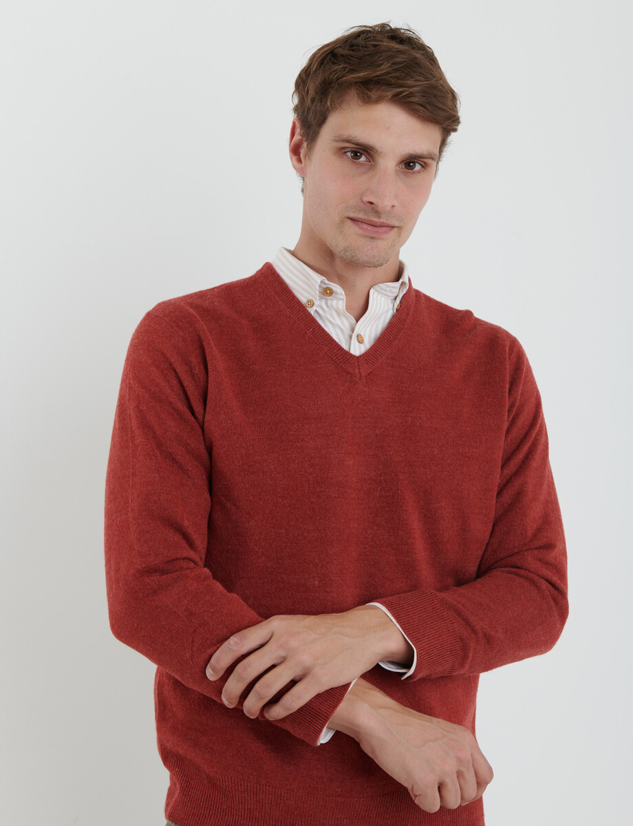 470313 SWEATER V HARRINGTON URBAN Naraja Melange