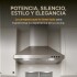 Campana De Cocina Extractor Goldtech 60cm Inoxidable Luz Variante Color Plateado
