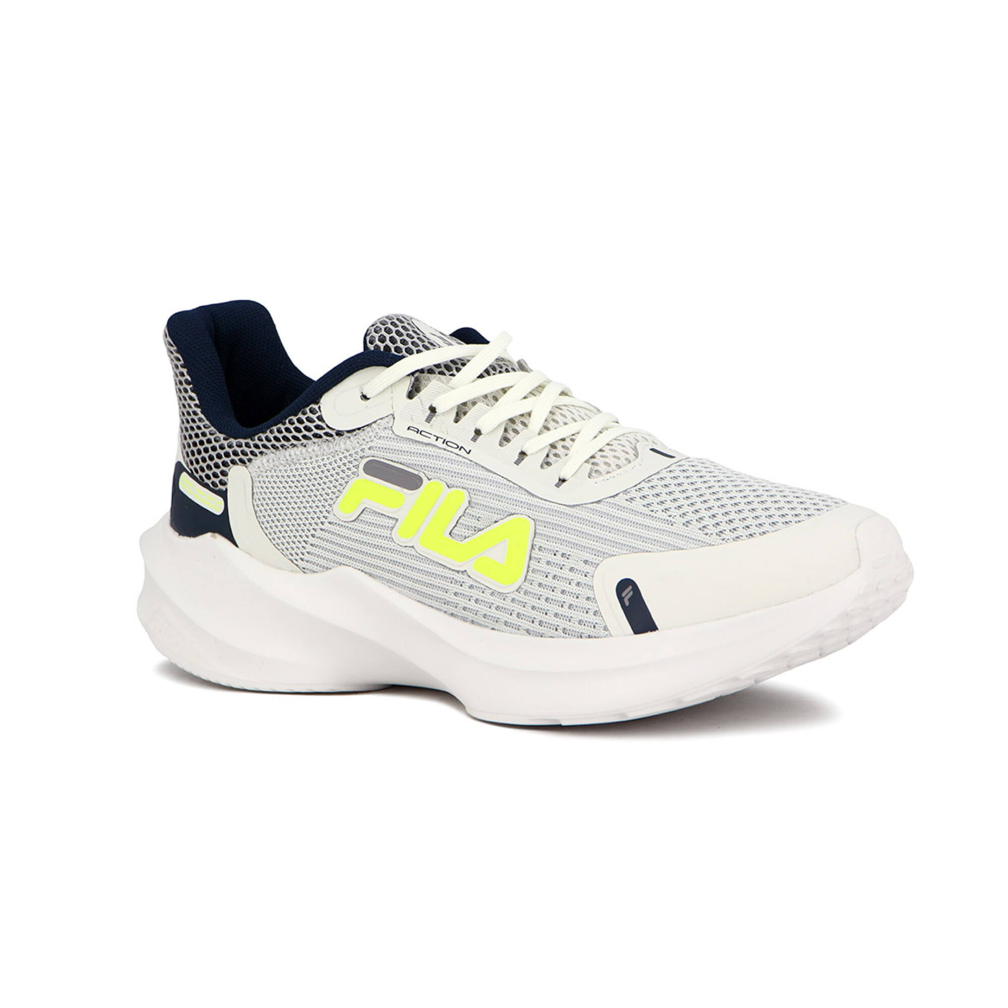 Fila Runing Masculino Action Blanco marino lima Blanco marino