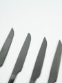 Cuchillo De Postre Asher Set 4un. Negro Brillante Color Unico