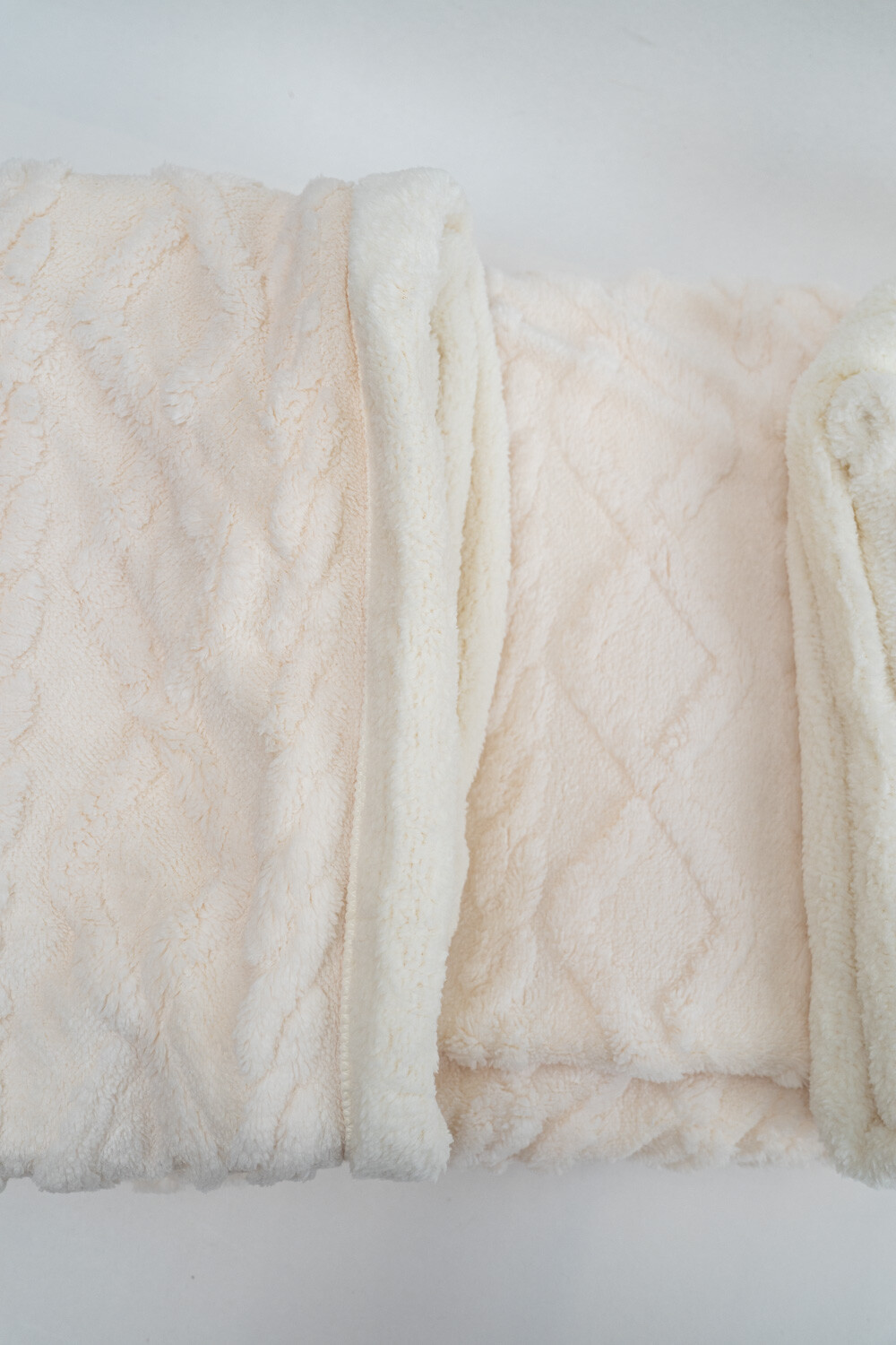 Manta Poli 2 Plazas - 420g Beige