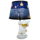 Lámpara Cerámica Con Pantalla Astronauta 36 X 20 Cm Color Dorado