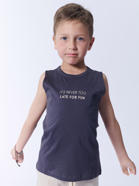 Camiseta sin mangas Fun Gris