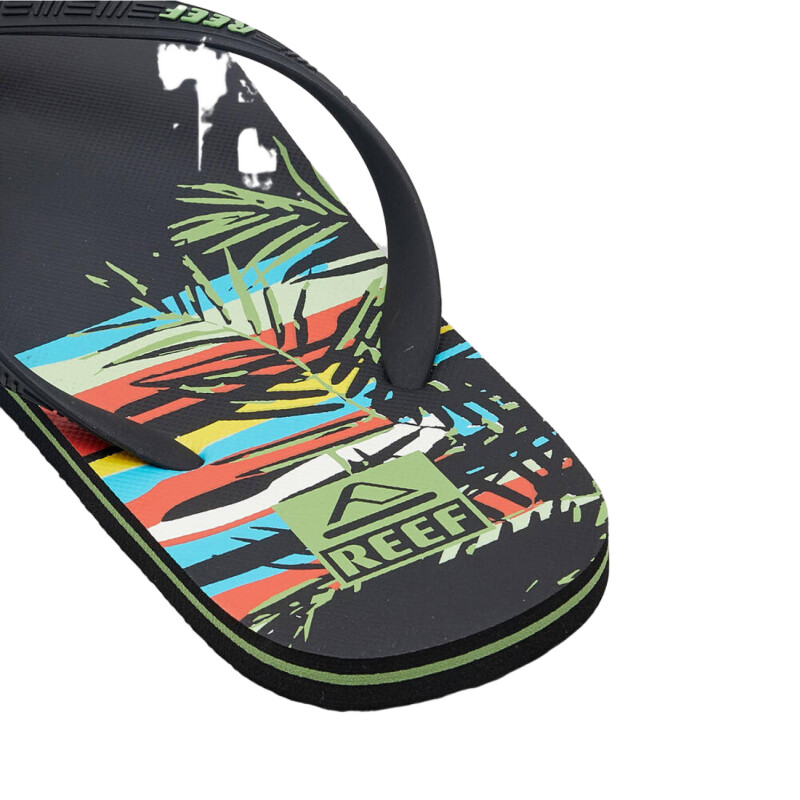 Ojotas Reef Seaside Prints Retro Horizon - Negro Ojotas Reef Seaside Prints Retro Horizon - Negro