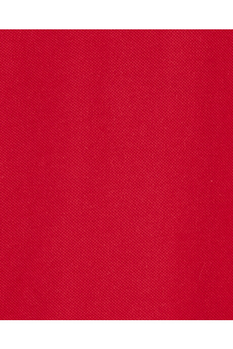 Remera polo de algodón, con logo Sin color