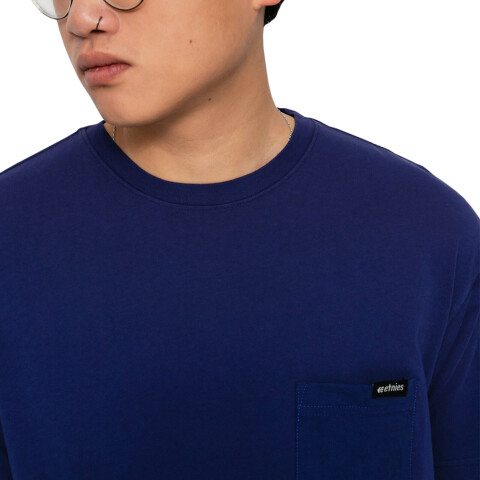 REMERA ETINIES ICON POCKET WASH Blue