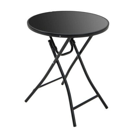 MESA REDONDA PLEGABLE DE VIDRIO MESA REDONDA PLEGABLE DE VIDRIO