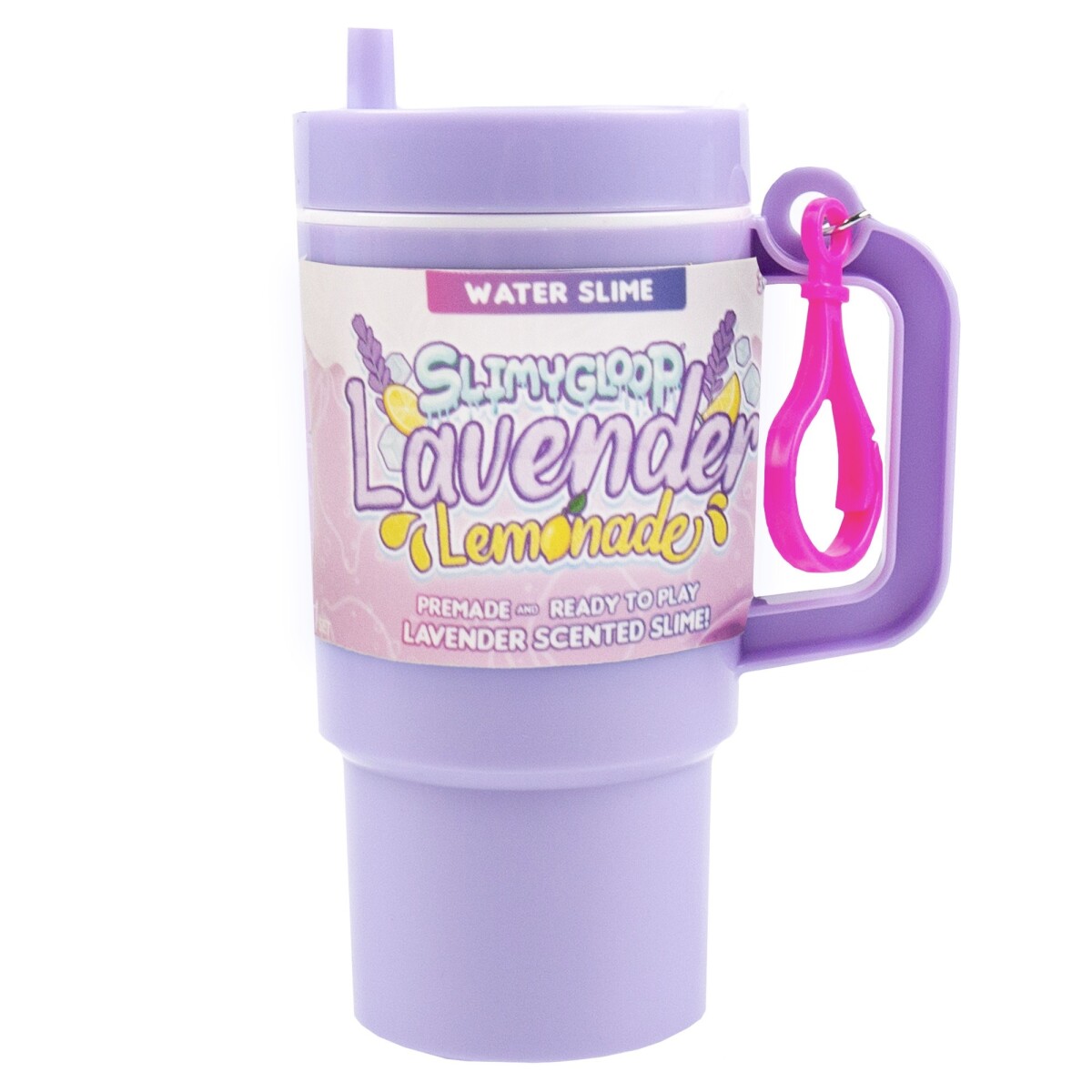Slime Slimy Gloop Play Doh y Llavero Varios Aromas - LAVANDA-LIMONADA 