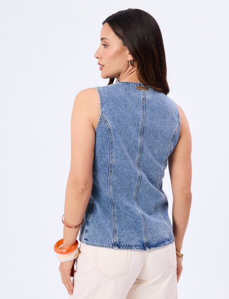 Chaleco jean Zoe Chaleco jean Zoe