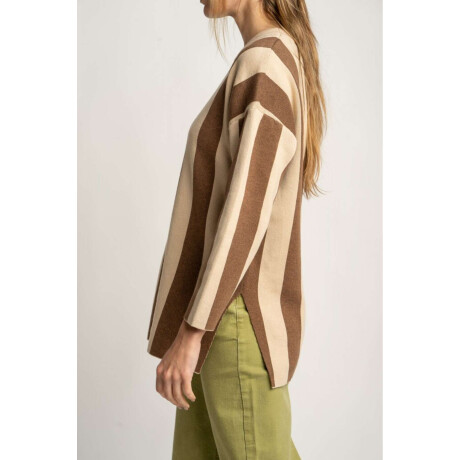 Sweater Rayado Mocha
